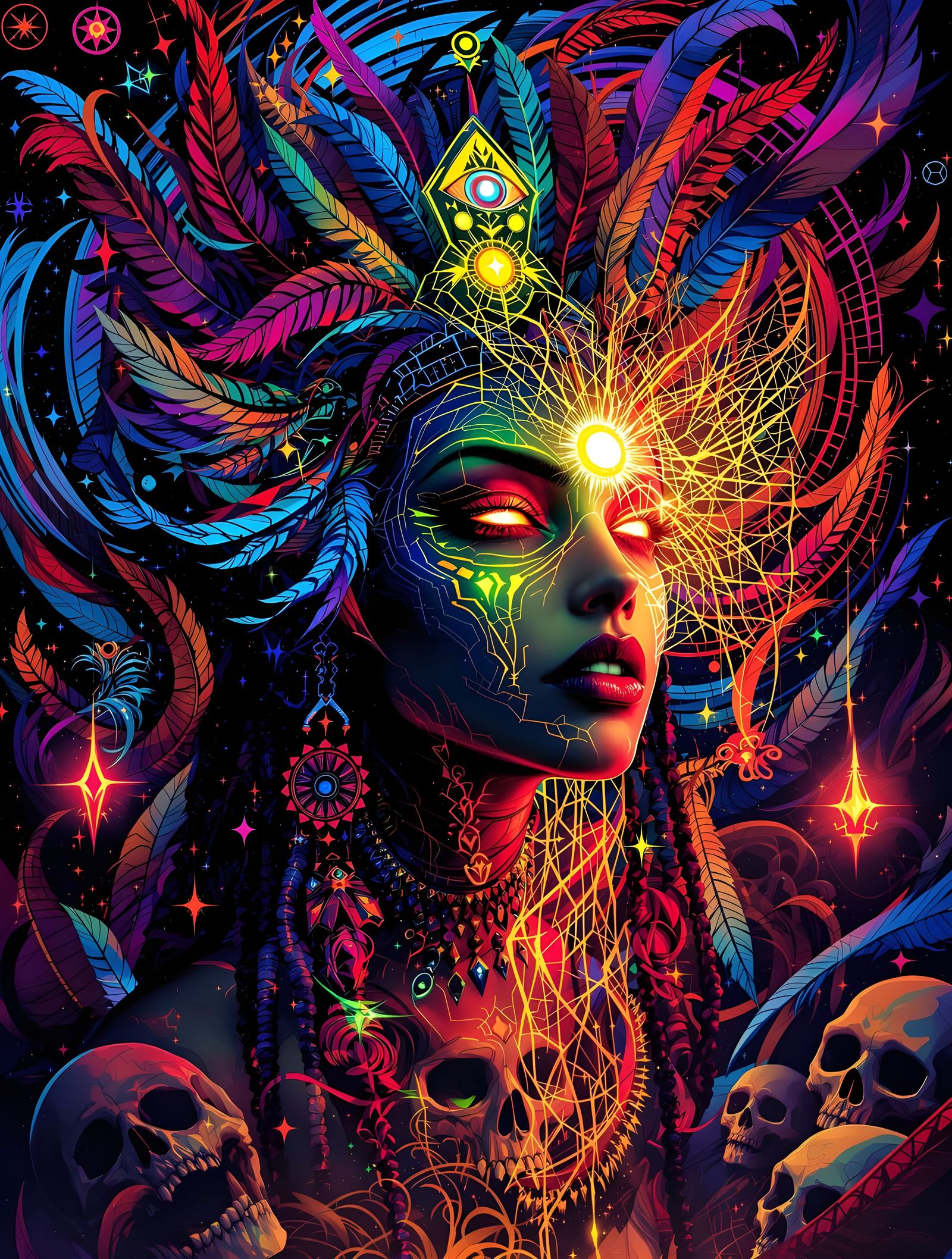 Voodoo Priestess in Post-Apocalyptic World