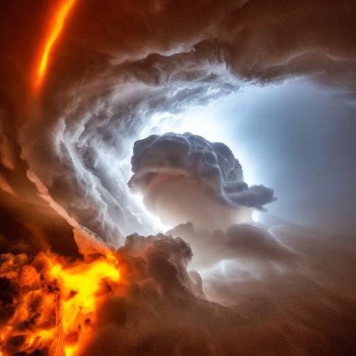 Fish-cloud within a storm