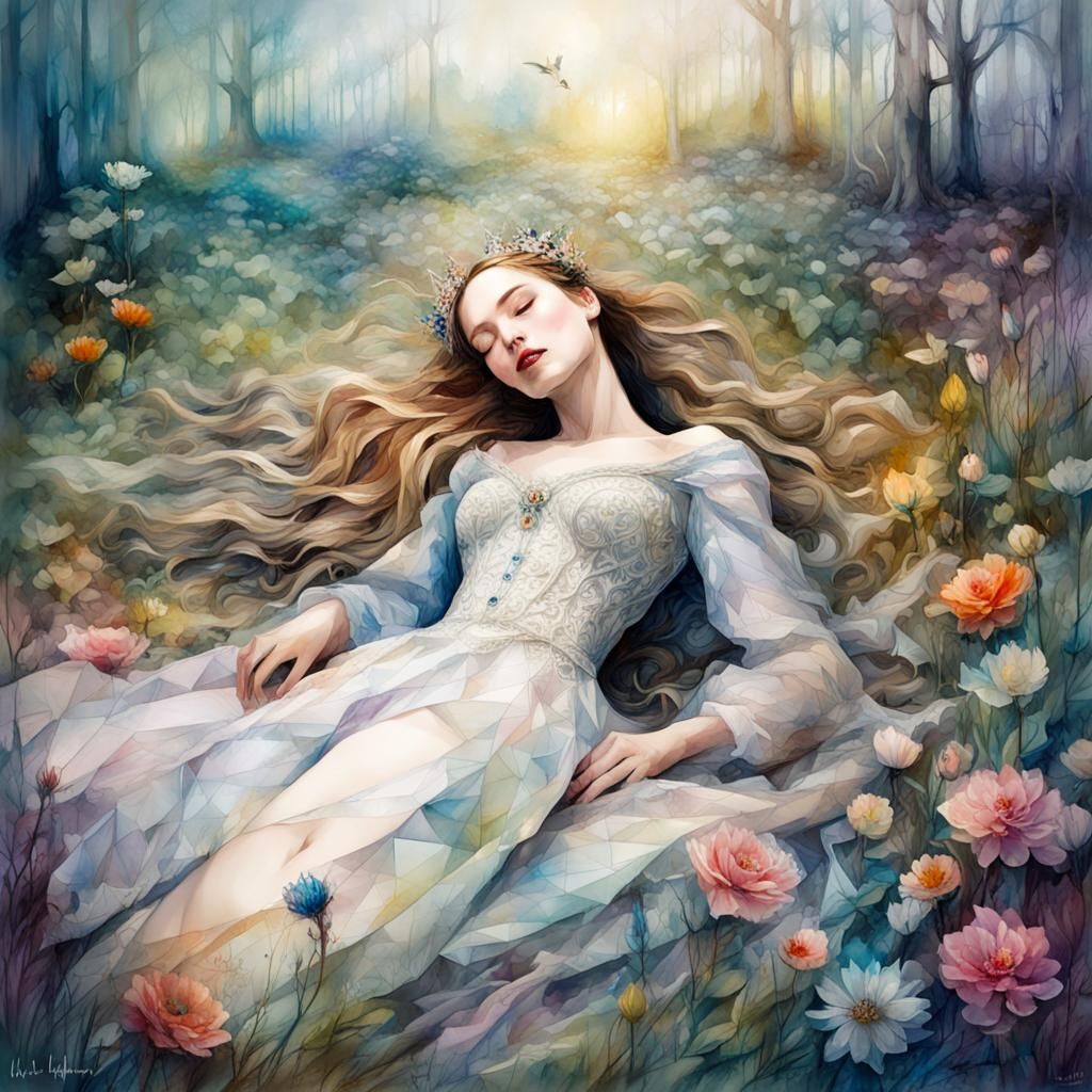 Sleeping Beauty in the Meadow