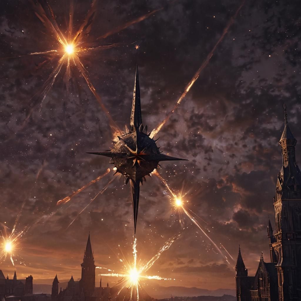 Nuremberg Celestial Phenomenon: Metal Orbs in Dark Sky