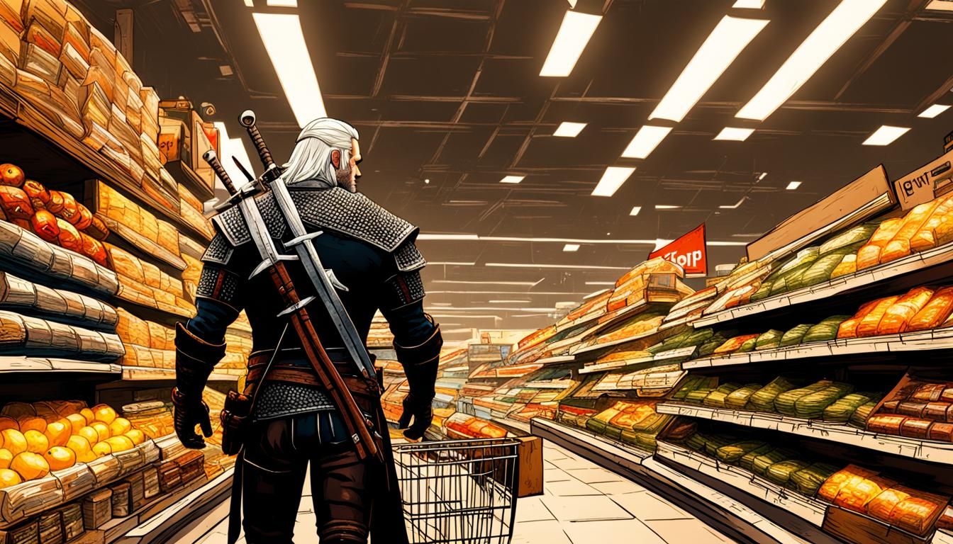 Witcher Geralt Goes Shopping