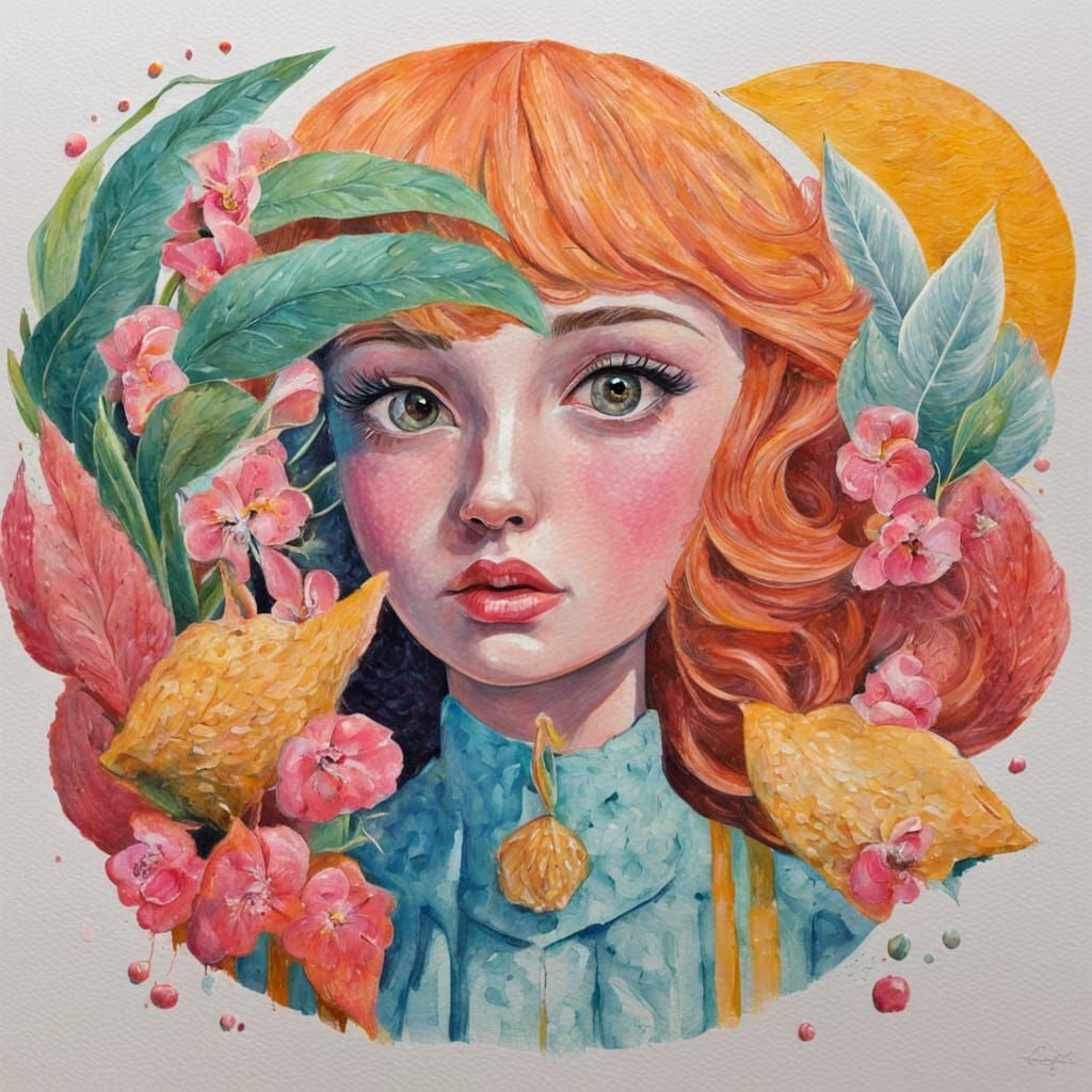 Vibrant Gouache Artwork