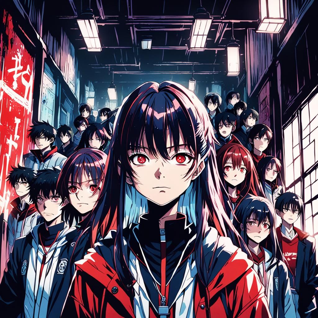 Traumatized Yumeko in Anime Horror Hallway