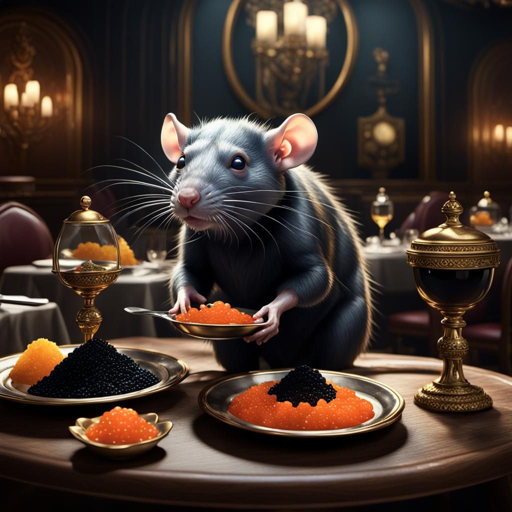 Rat Caviar Feast in Posh Restaurant