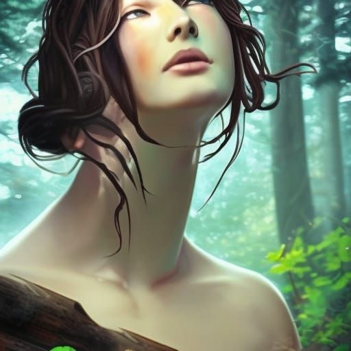 Forest Goddess: An AI-Generated Vision