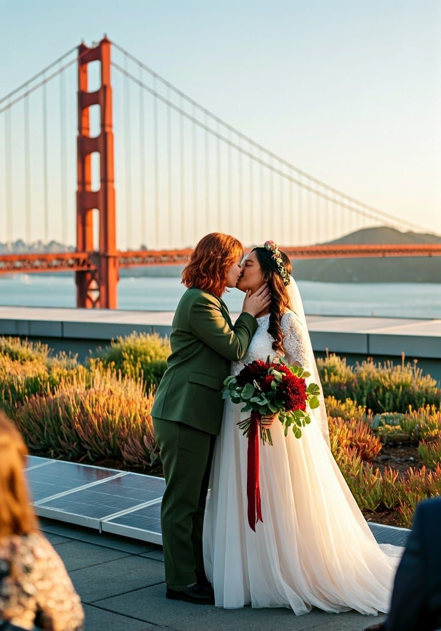Love in the Golden Hour: A Rooftop Wedding in San Francisco