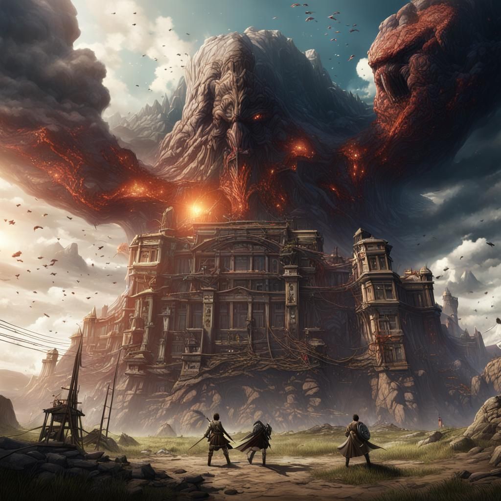 Attack on Titan: Detailed Matte Painting