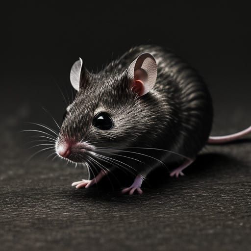 Hyperrealistic Mice in Moody HDR