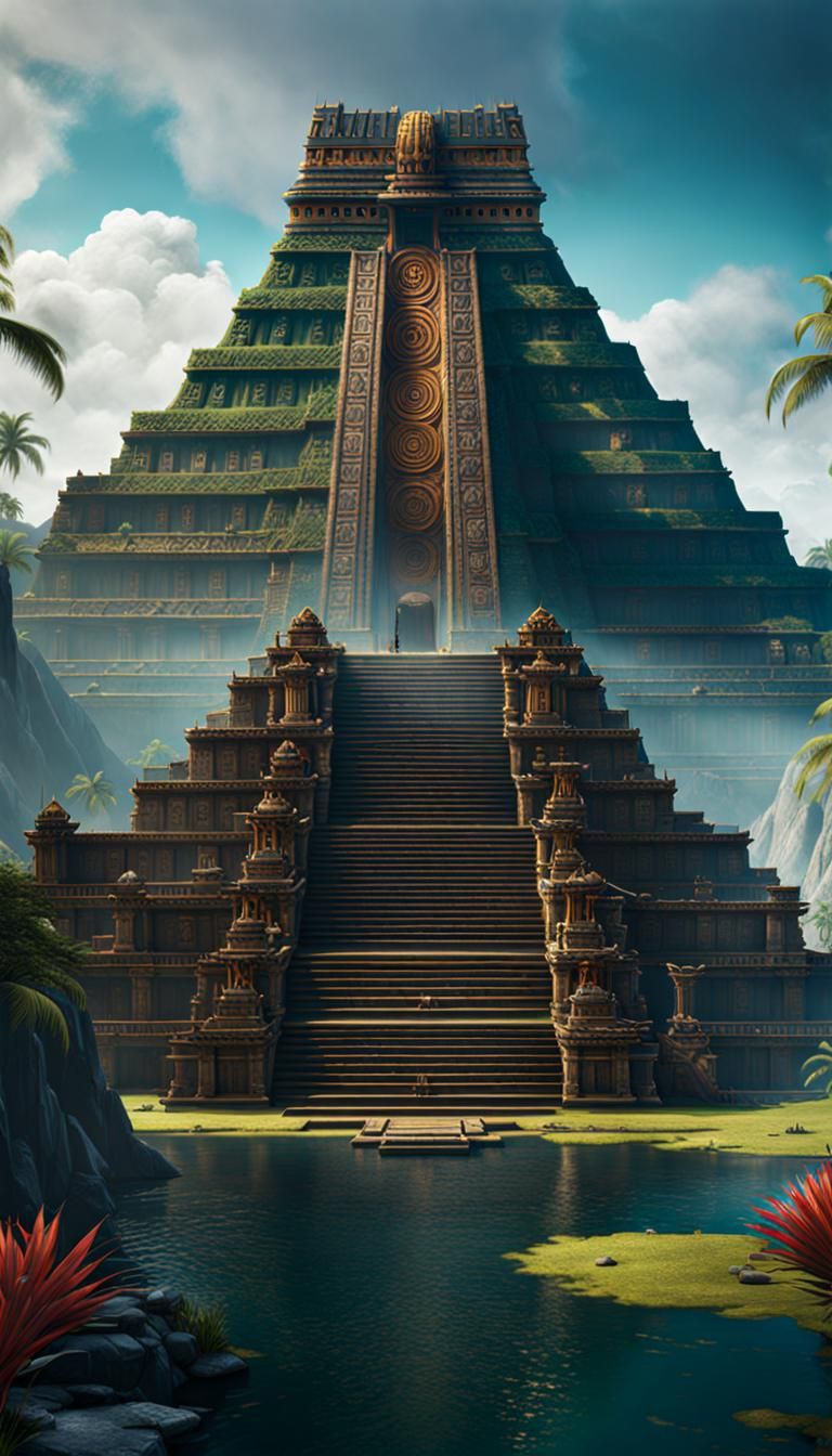 Epic Aztec Temple at World's End