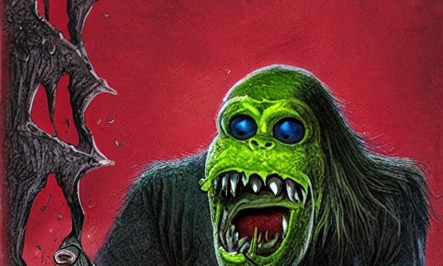 Monster eating