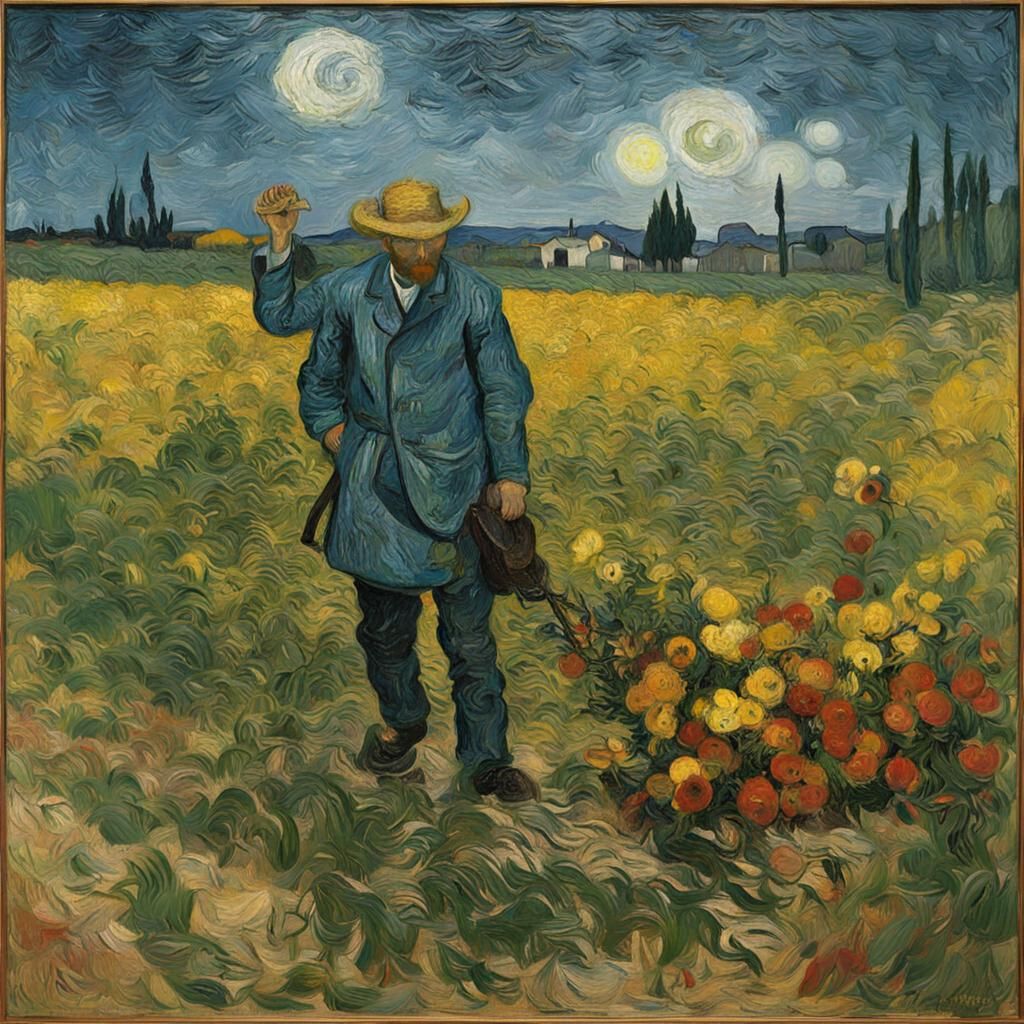 Abstract Landscape in Expressionist Style