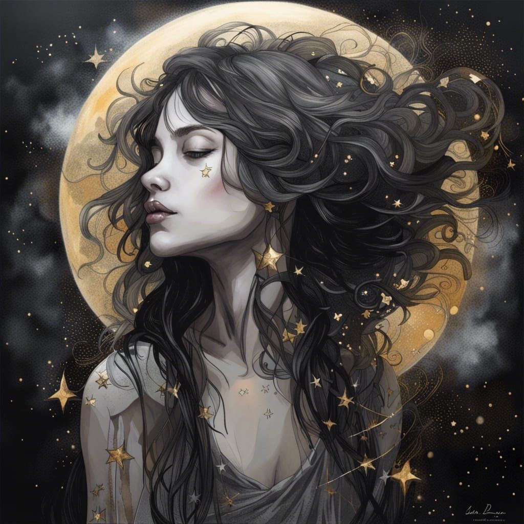 Celestial Alignment in Hyperrealistic Dark Sky