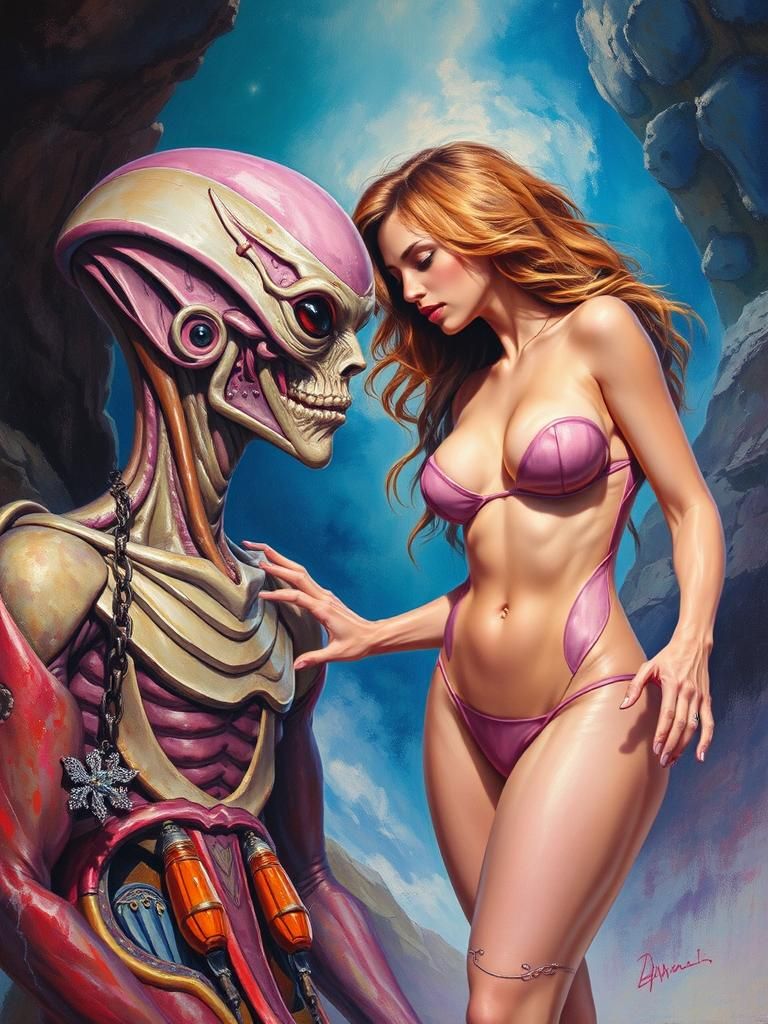 Sheena's Alien Encounter: Fantasy Book Cover Art