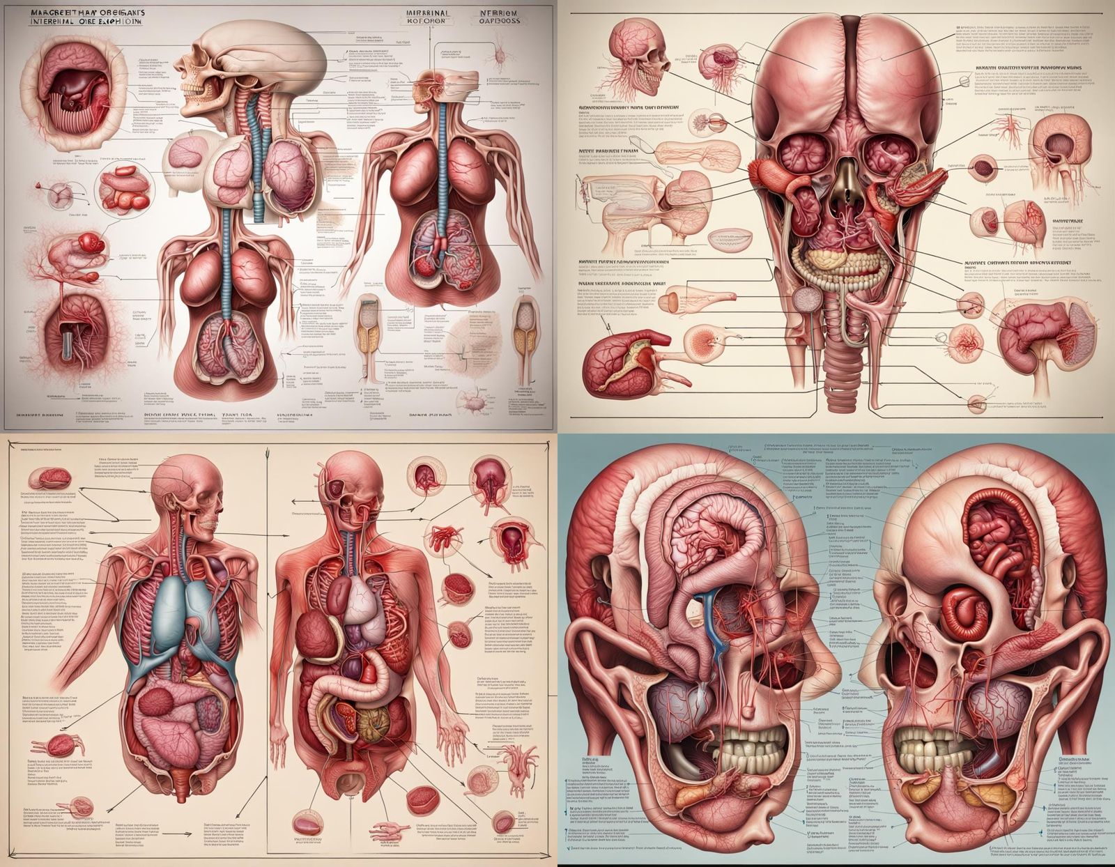 Horrific Anatomical Diagram of Margaret Thatcher in 8K