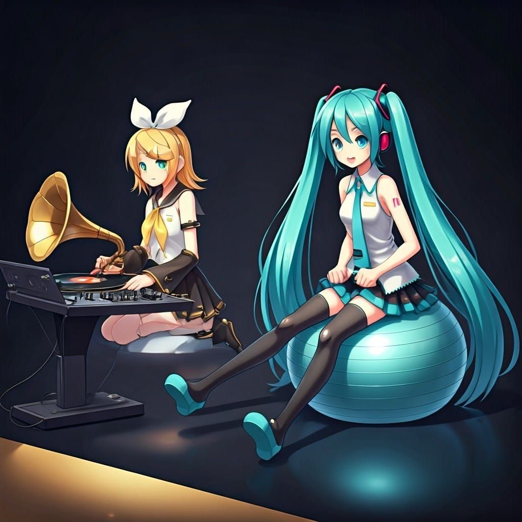 Vocaloids as 3D Characters in Playful Music Scene