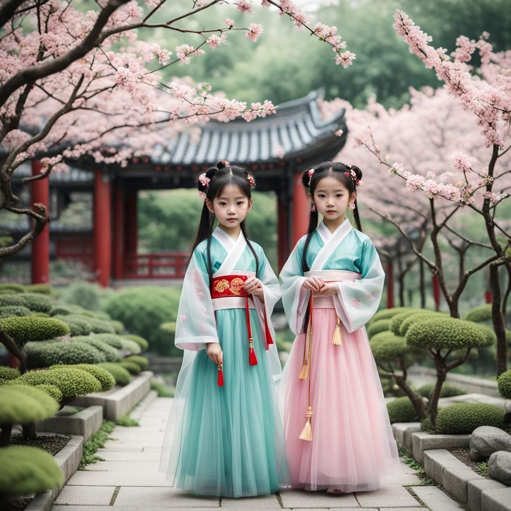 Little chinese girls