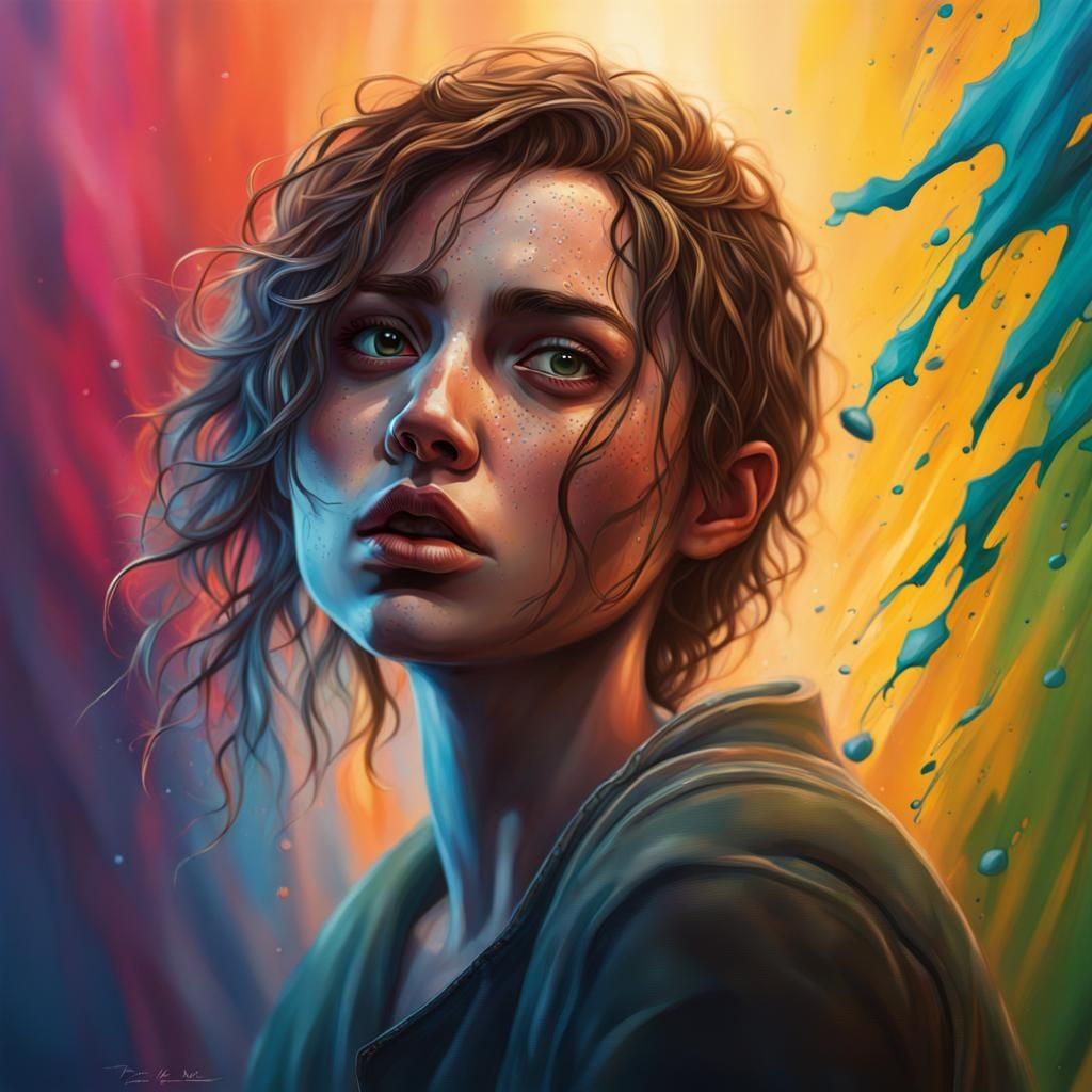 Hyperrealistic Portrait of a Solitary Figure