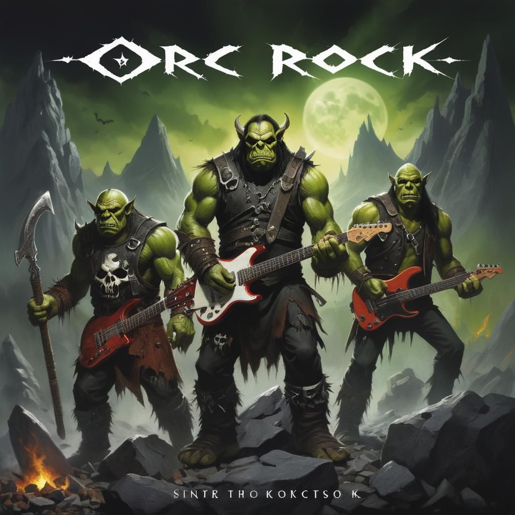 Orc Rock Band Album Cover Art
