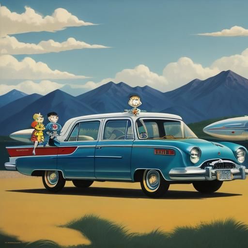 space age family transportation advertisement, Acme corporat...
