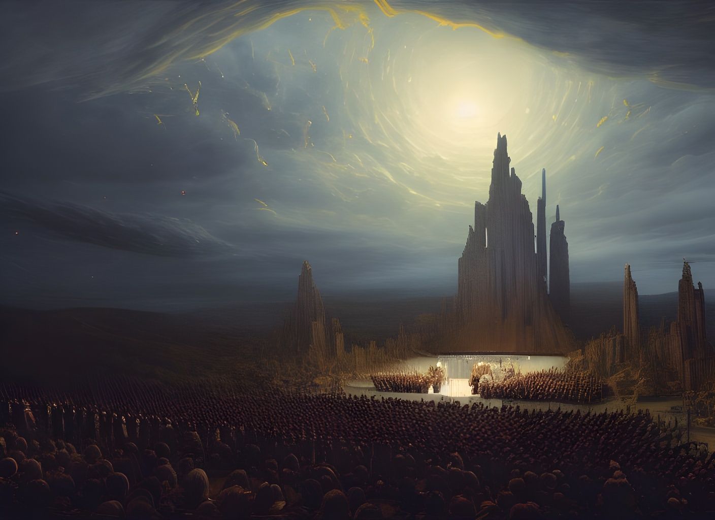 Apocalyptic Symphony: Hyper-Detailed Digital Illustration