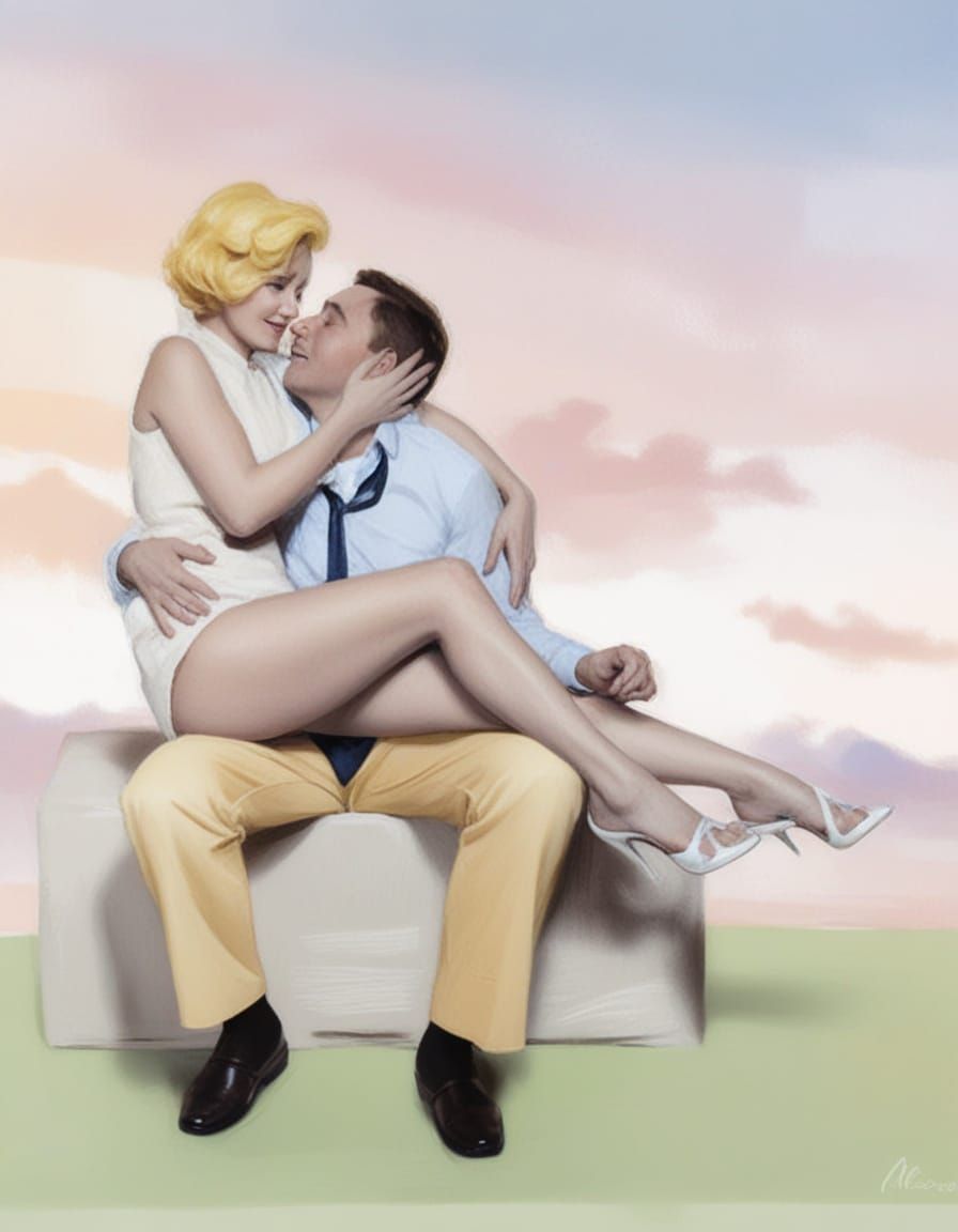 Warm Intimate Portrait of a Blonde Woman