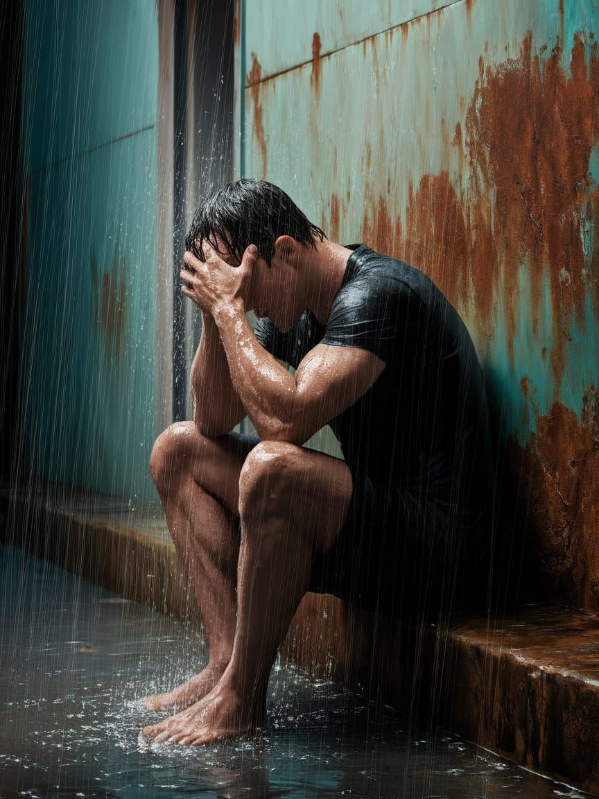 Sorrow in the Rain: A Study in Painterly Realism