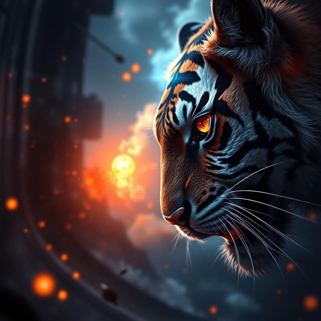 Tiger Eye: Detailed Fantasy Concept Art