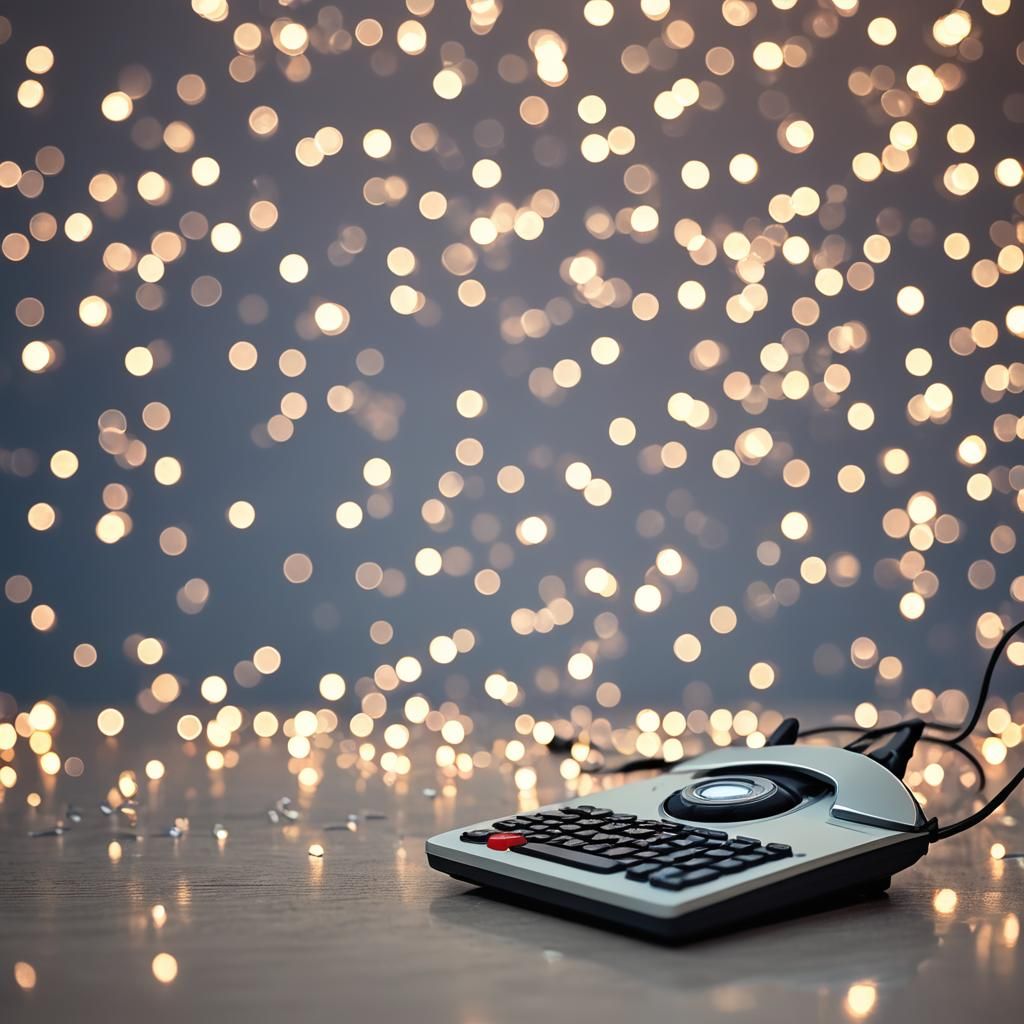 Retrofuturistic Macro Photo Contrasting 90s and Modern Tech