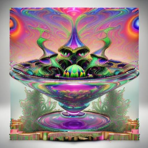 Psychedelic Cornucopia: Surreal CGI Masterpiece