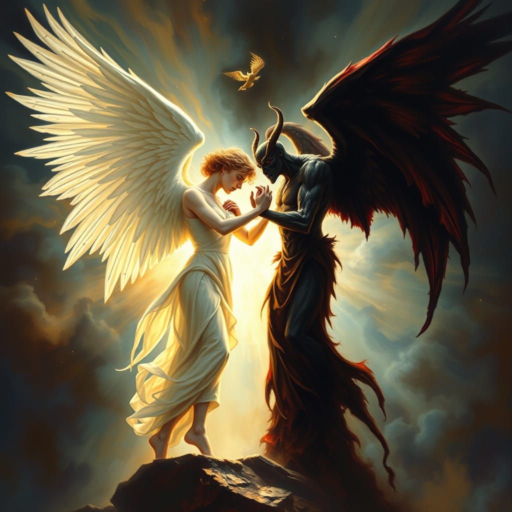 Angel vs. Demon: Baroque-Style Eternal Struggle