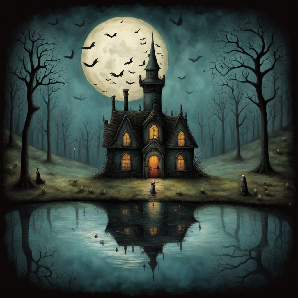 Gothic Fairytale Village Game Cover Art