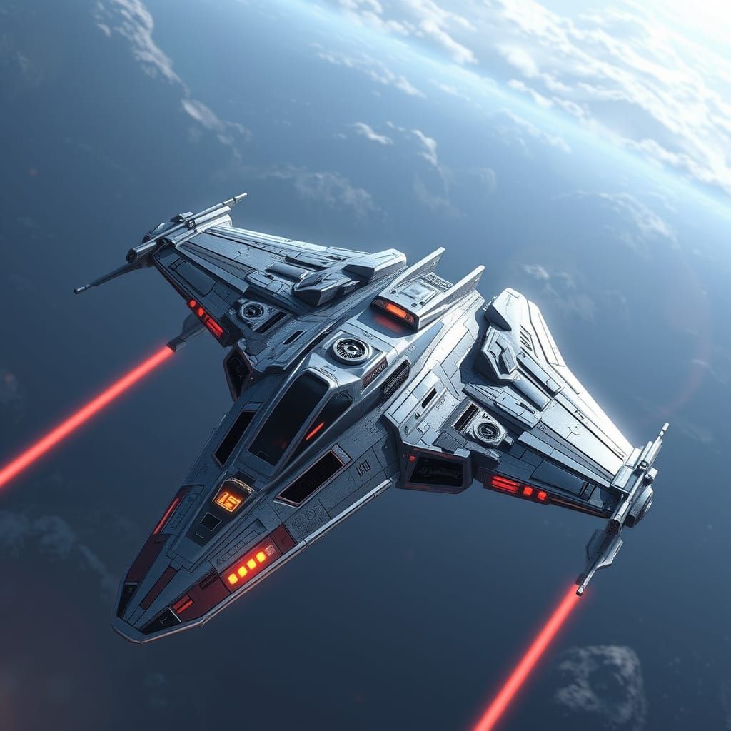 Epic Star Wars ARC-170 Fighter in Metallic Chrome Armor