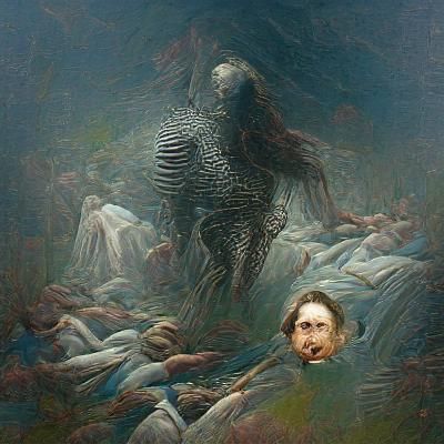 Horrific Vision in Gothic Horror Style