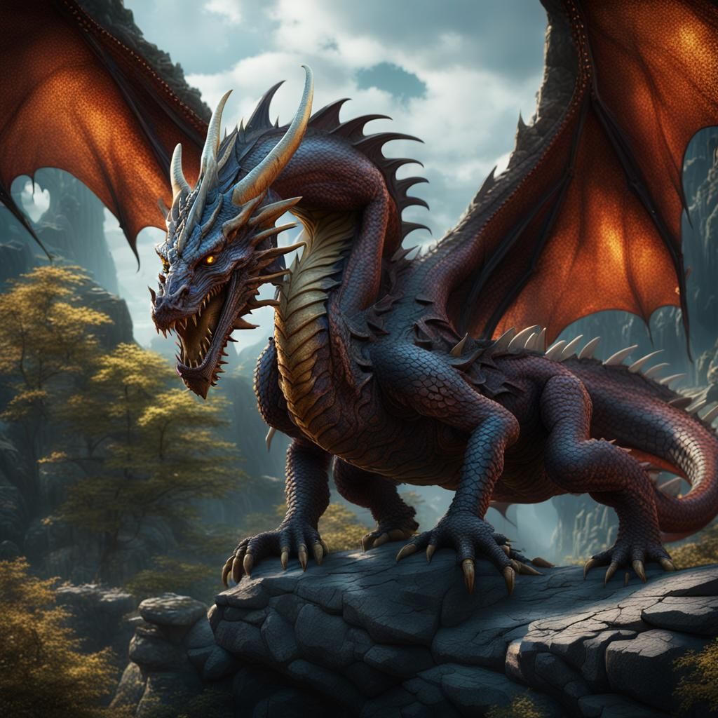 A dragon with it's head cut off