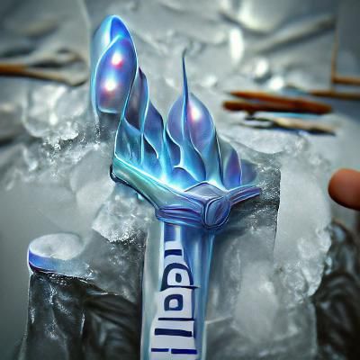 Icy Magic Trident: Detailed Fantasy Item Card