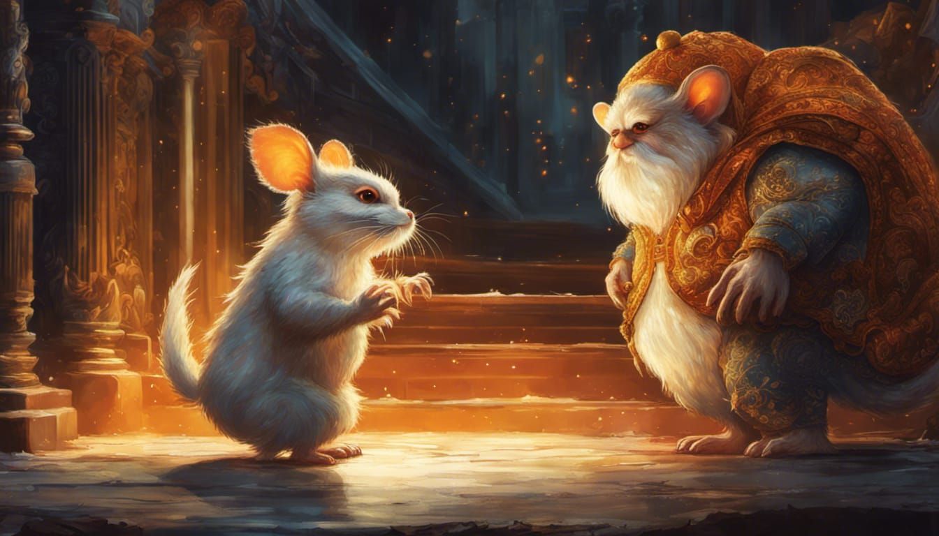 A slightly obese Gremlin, with his visitor.