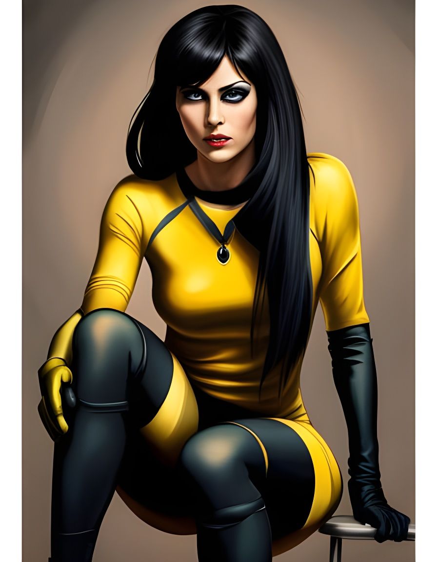 Miss Jupiter Portrait in a Realistic Digital Painting Style