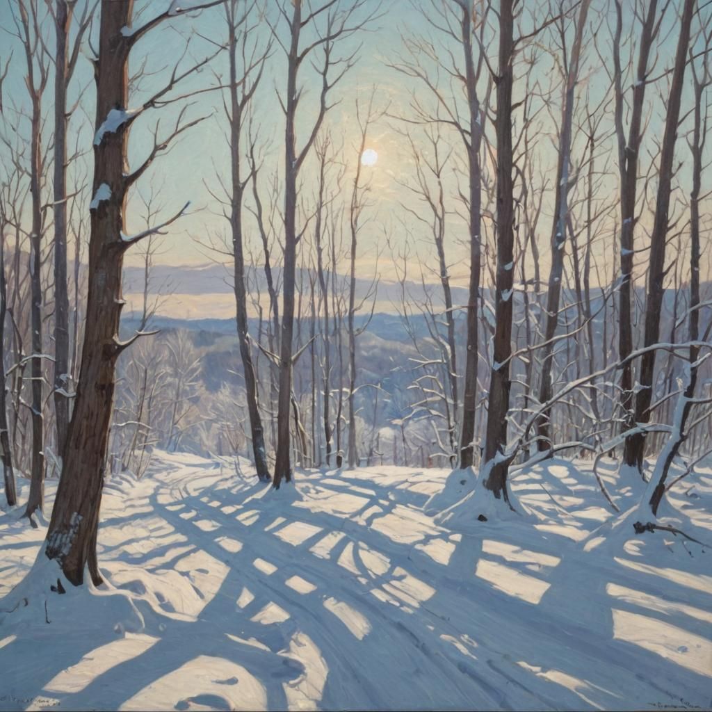 Winter Landscape in the Canadian Wilderness