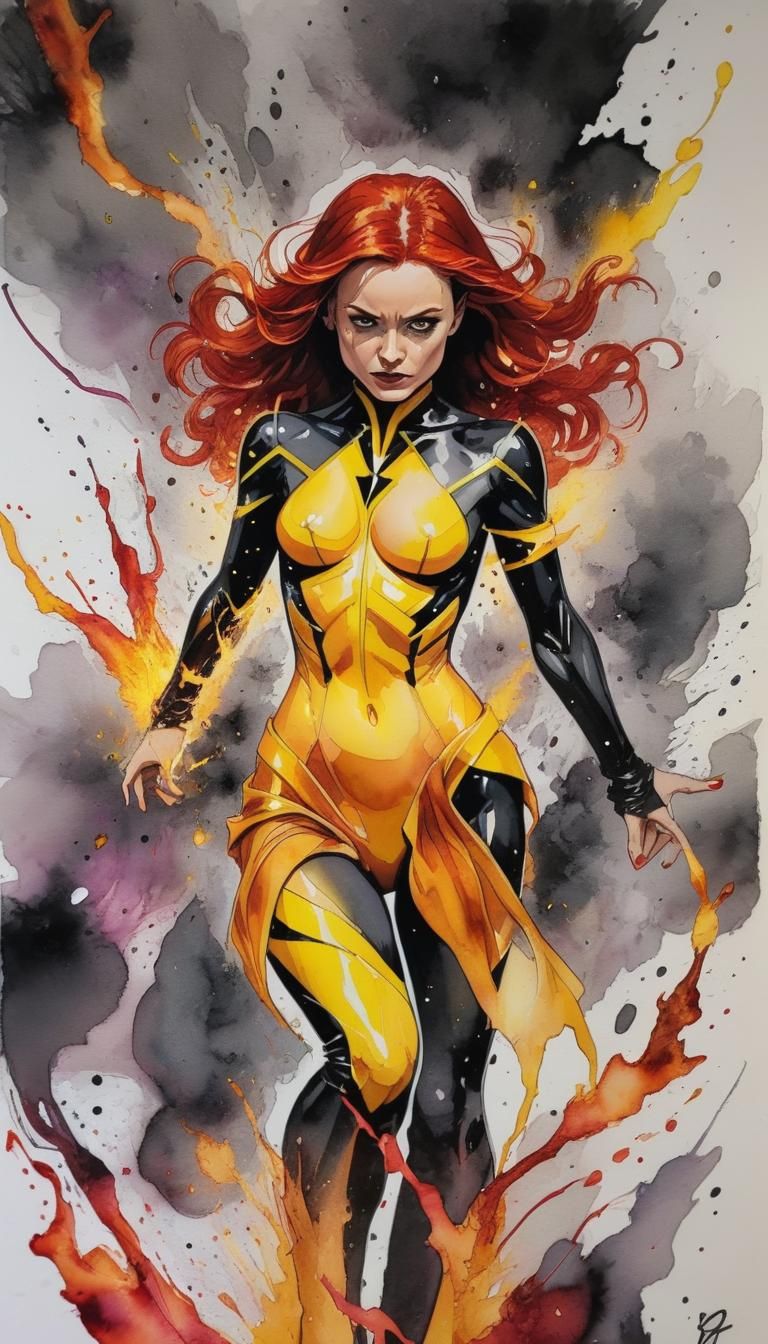 Jean Grey DARK PHOENIX OBLITERATING Hall Of Justice Alcohol ...