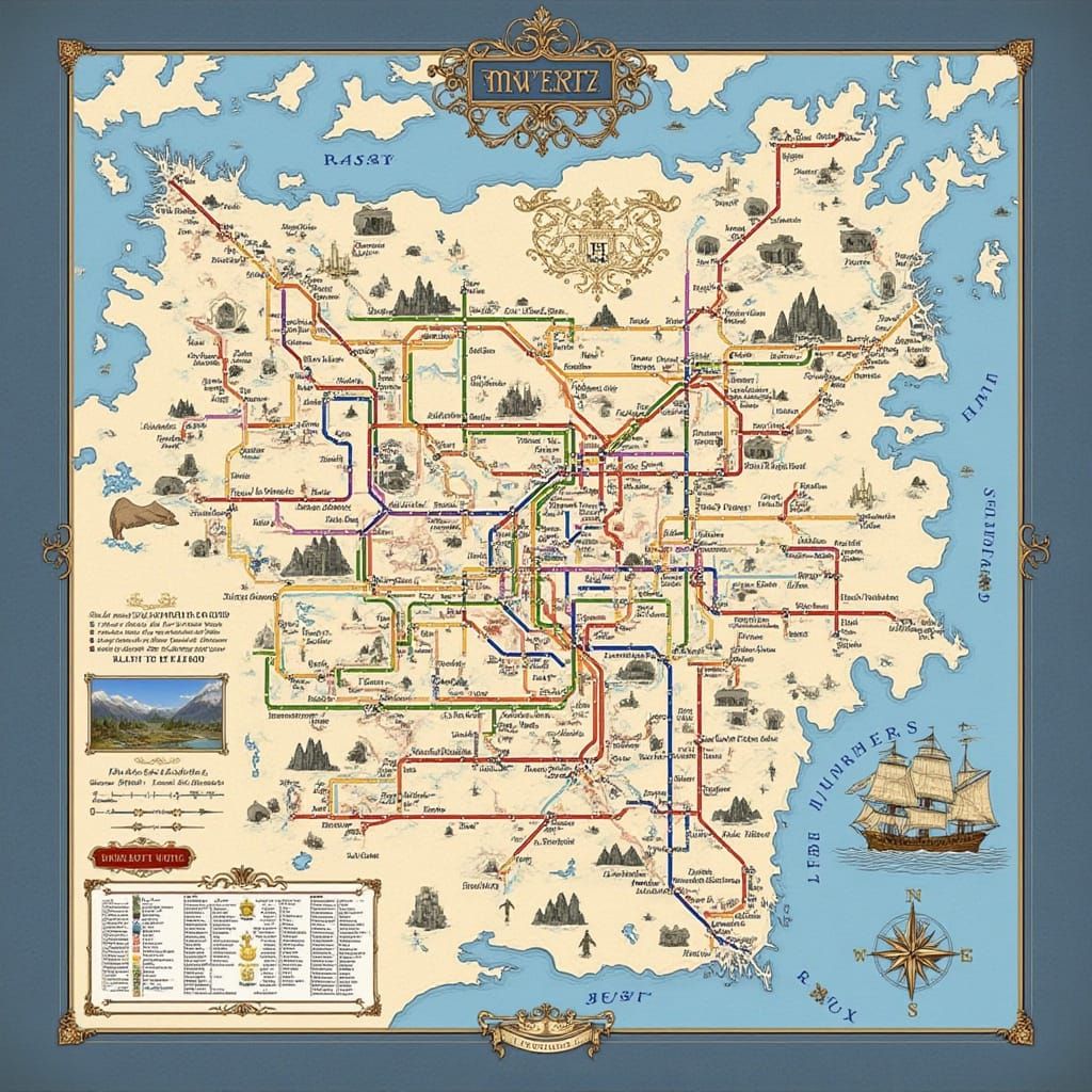 AI Generated Image with Abstract Elements