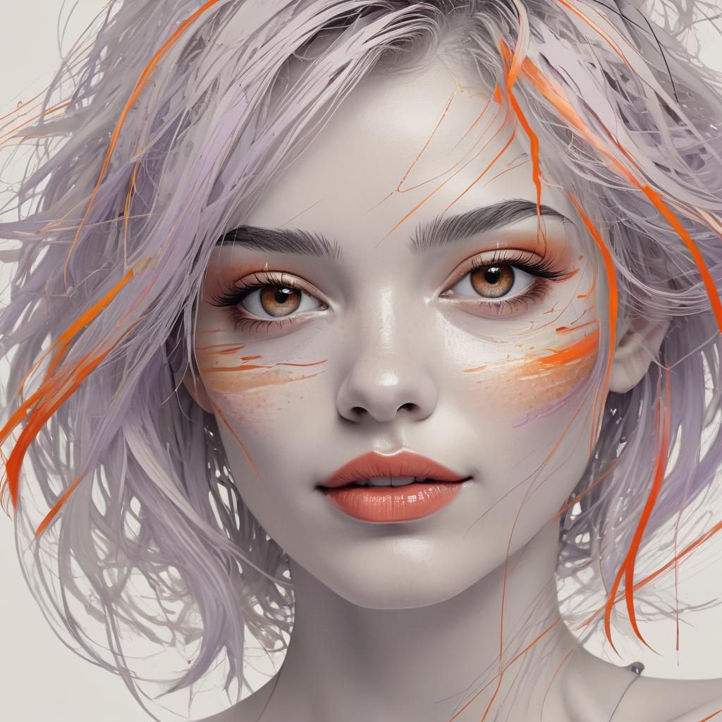 Ethereal Abstract Portrait in Digital Art Style