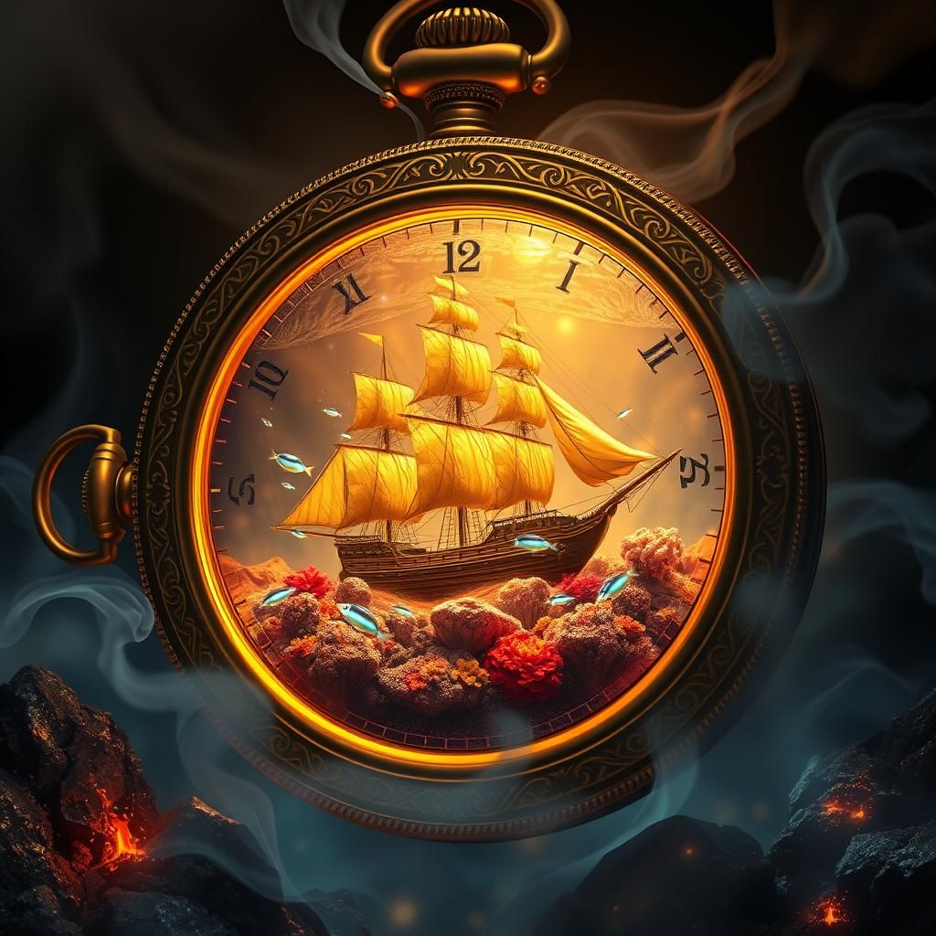 Sunken Shipwreck Emerges in Golden Pocket Watch