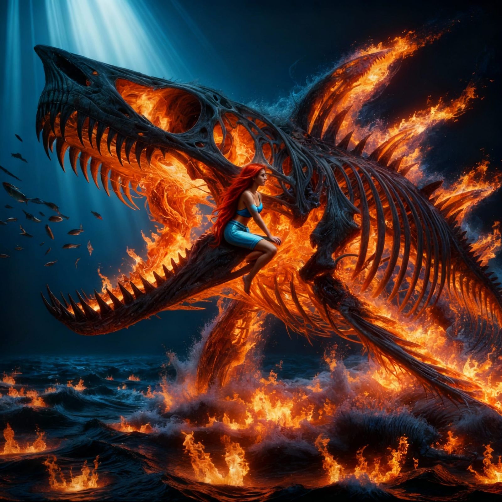 Joyful Damnation: A Surreal AI Art Piece