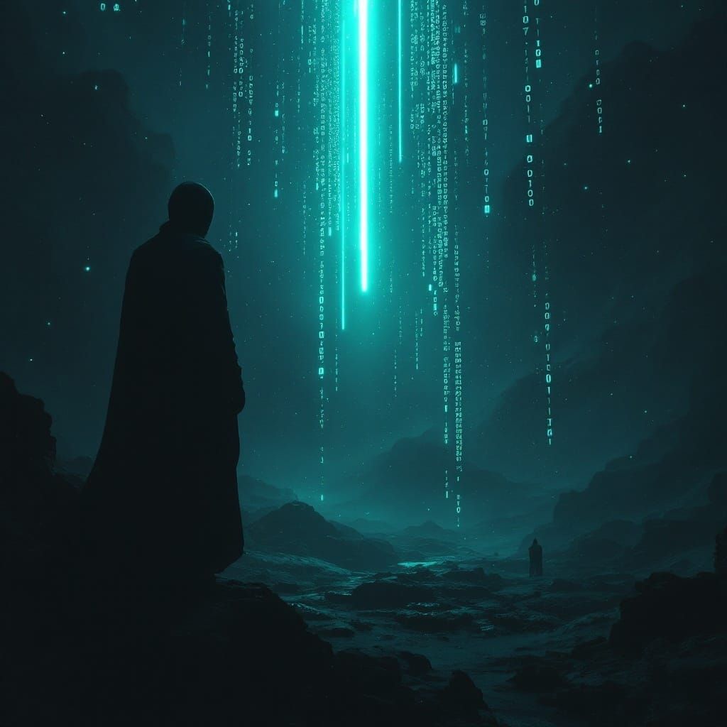 Cyberpunk Visions of Code in Deep Space