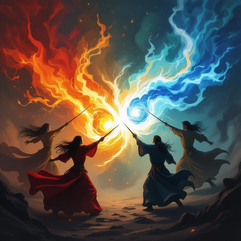 Five Fiery Staffs Clash in Epic Fantasy Trial