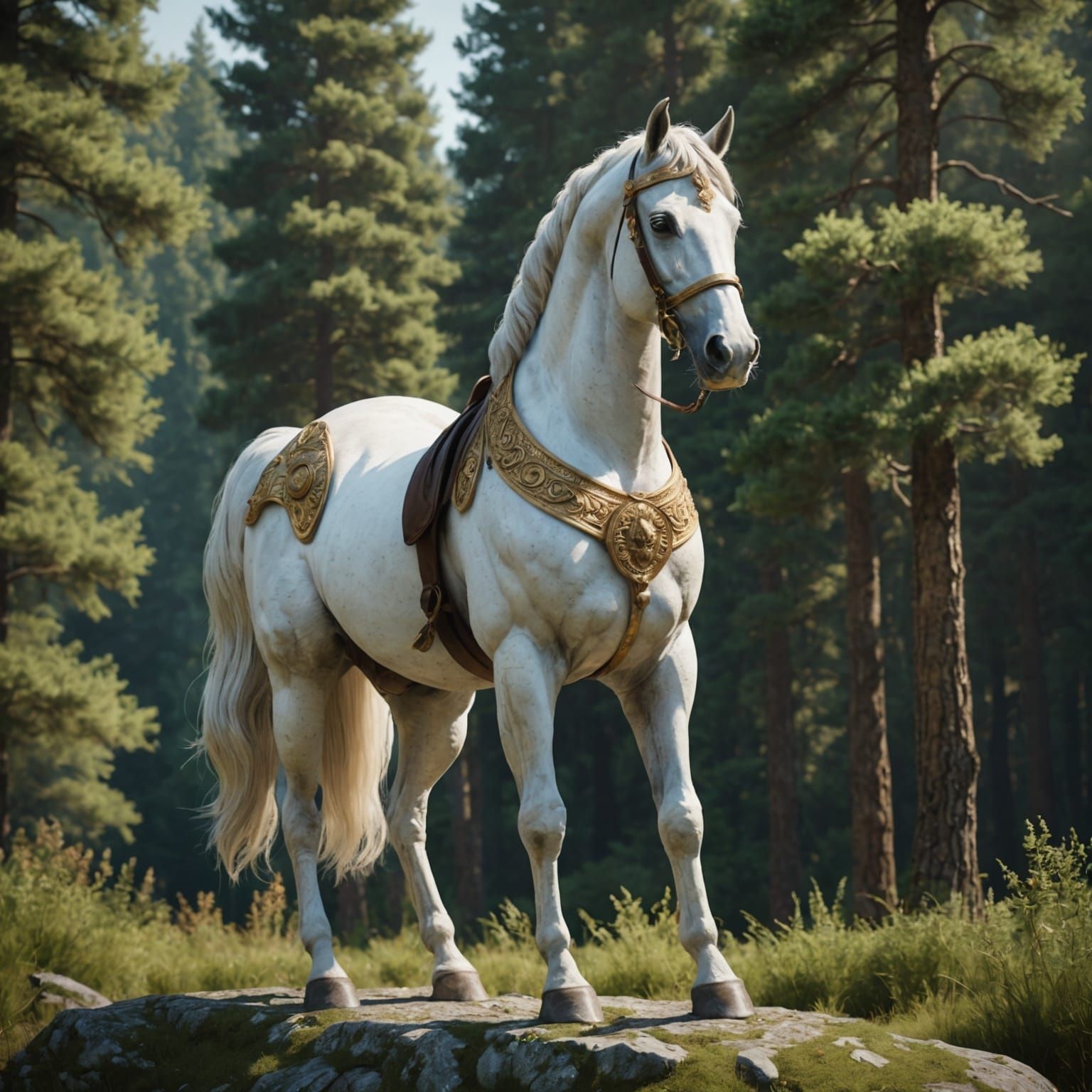 Centaur God in Forest, High Quality 8K