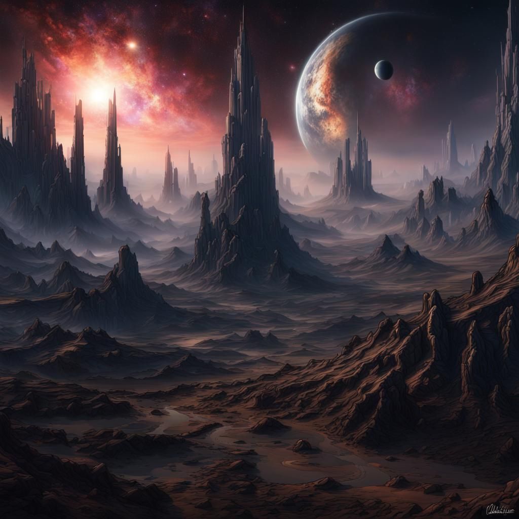 Eye of the Universe: Detailed Matte Painting