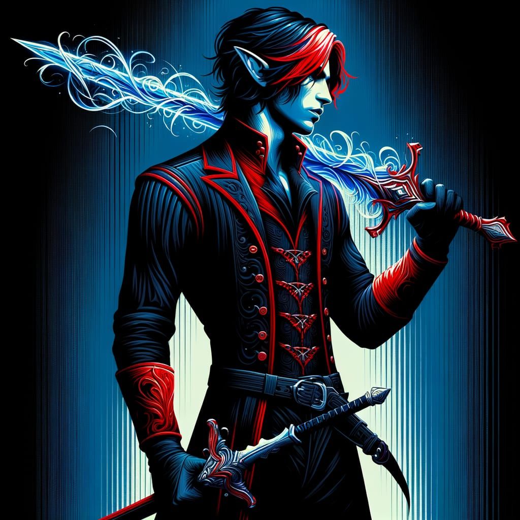 Ethereal Elf Warrior Wields Psychic Energy Sword in Early Co...