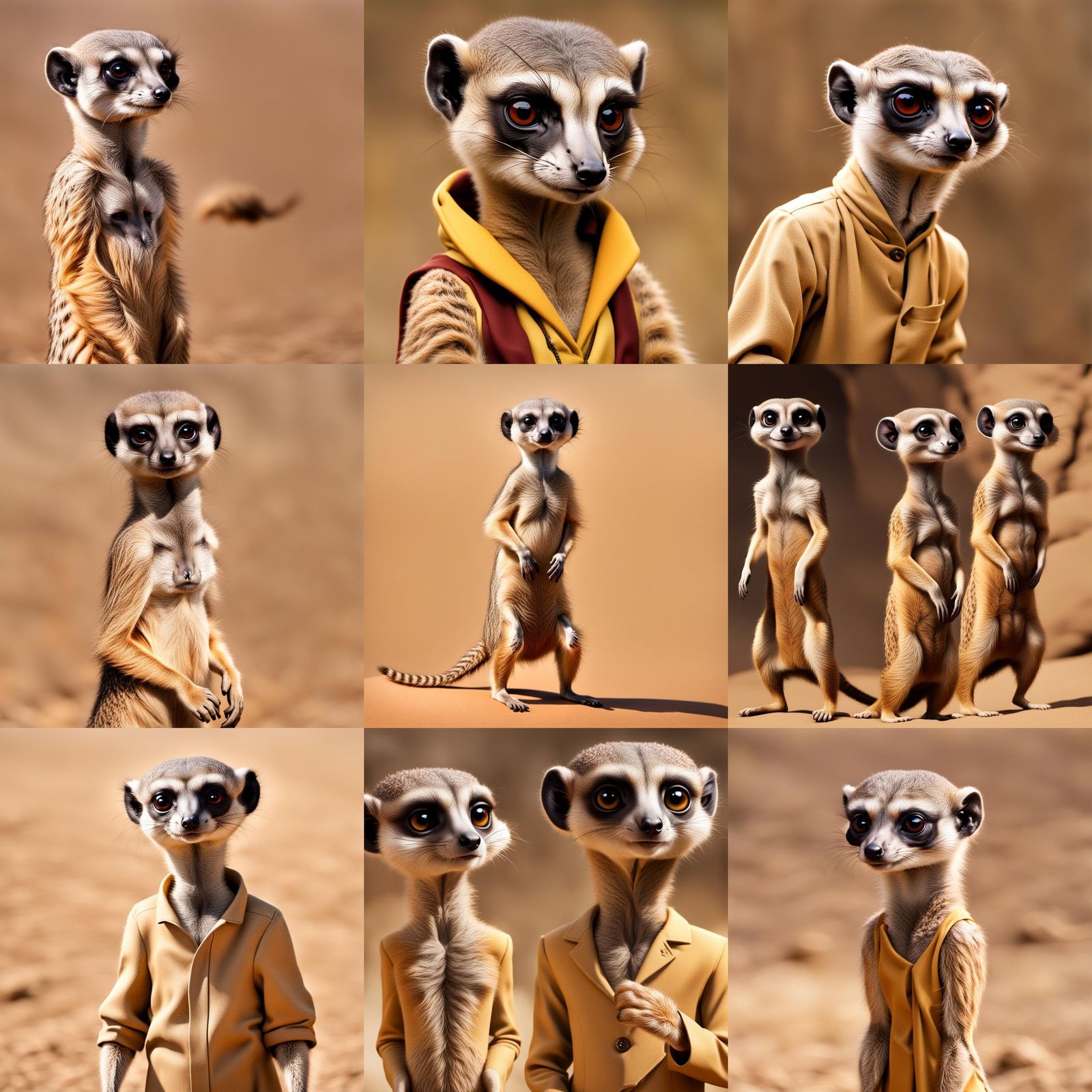 Human Meerkat Chimera: An AI-Generated Hybrid