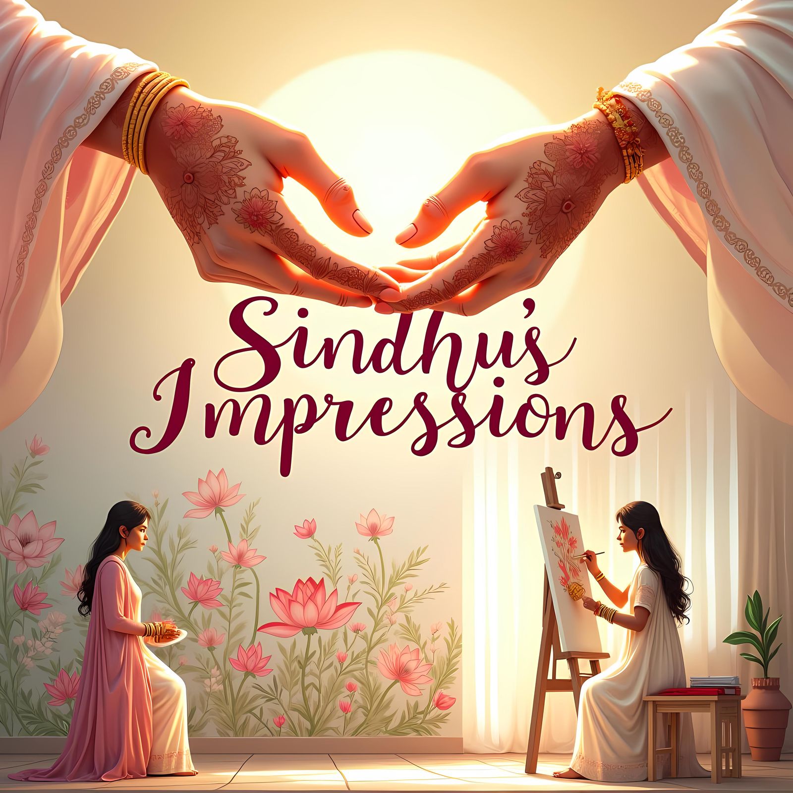 Poster Featuring Bridal Mehndi, Wall Art and Canvas Art